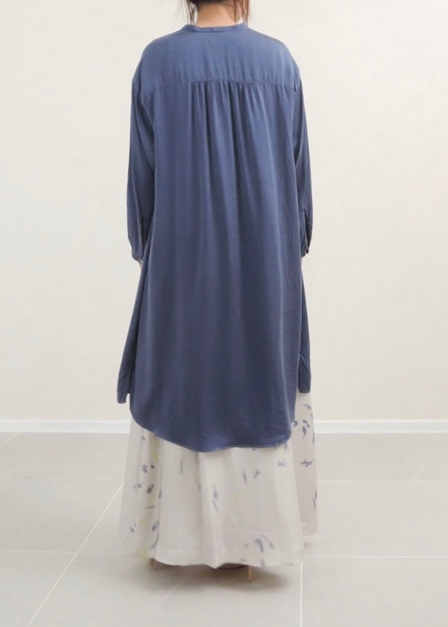 Silk Satin Long Sleeve Dress