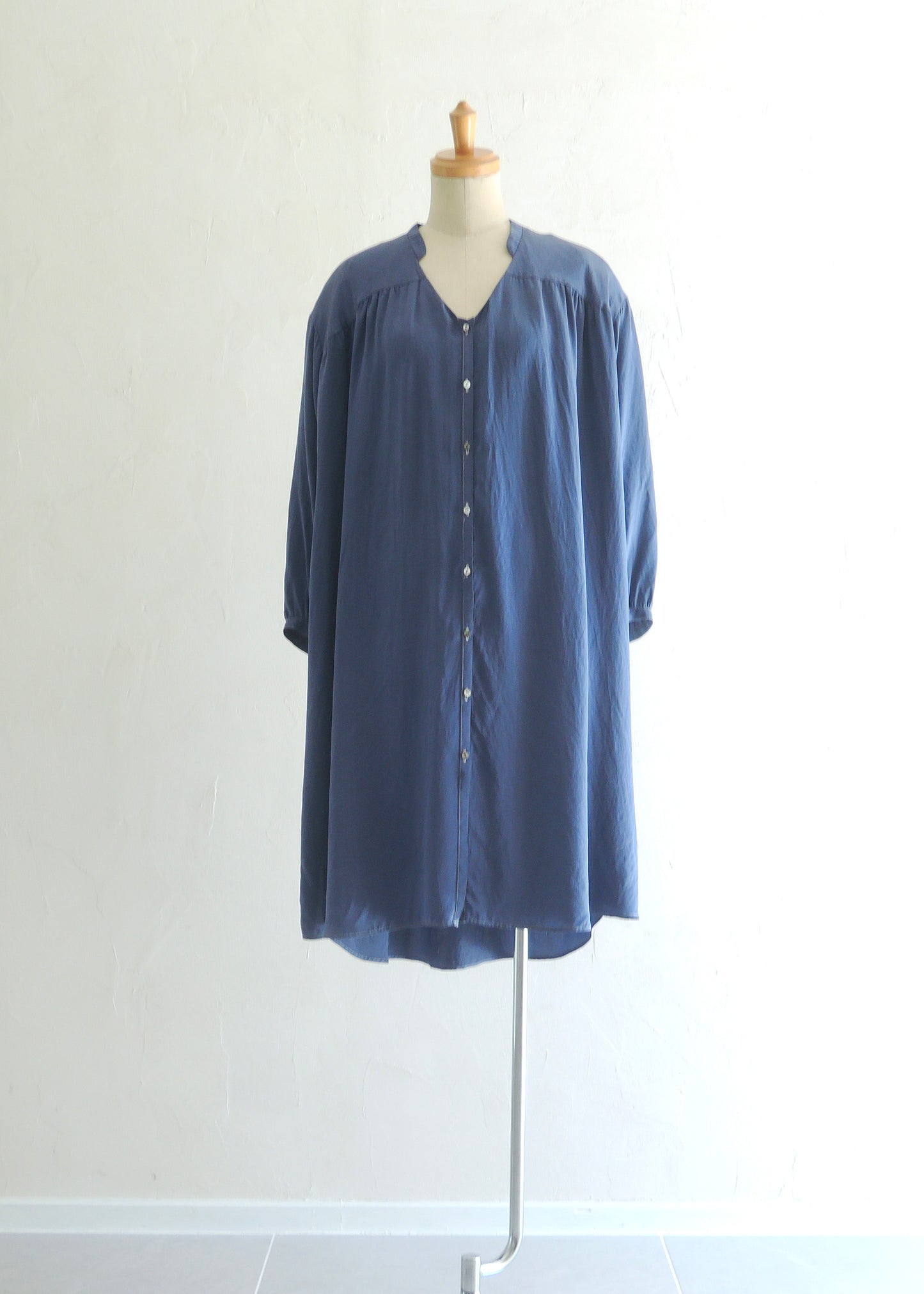 Silk Satin Long Sleeve Dress